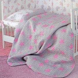 Κουβερλί Βρεφικό Star Girl Grey-Pink Melinen GREY-PINK