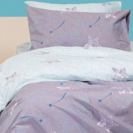 Μαξιλαροθήκες Παιδικές Κομποζέ (Σετ 2τμχ) Star Boy Grey-Blue Melinen GREY-BLUE