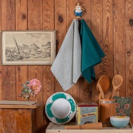 Πετσέτες Κουζίνας Carrot (Σετ 2τμχ) Teal Melinen TEAL