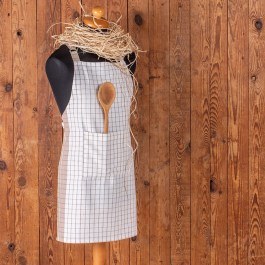 Ποδιά Κουζίνας Pepper Check Saumon Melinen SOMON