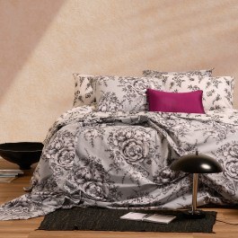 Σεντόνια Zane Με Λάστιχο (Σετ 3τμχ) Grey Melinen GREY