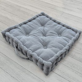 Μαξιλάρι Διακοσμητικό Δαπέδου (Με Γέμιση) Hart Light Grey Melinen LIGHT GREY