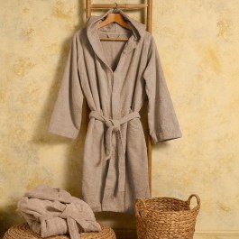 Μπουρνούζι Bloom Beige Melinen BEIGE