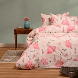 Σεντόνια Παιδικά Φανελένια Ballet (Σετ 3τμχ) Ecru Melinen ECRU