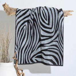 Πετσέτα Θαλάσσης Zebra Dark Grey Melinen DARK GREY