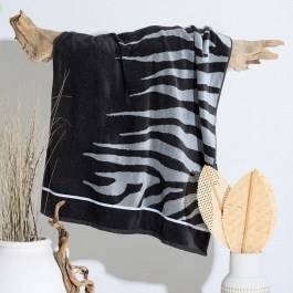 Πετσέτα Θαλάσσης Tiger Dark Grey Melinen DARK GREY