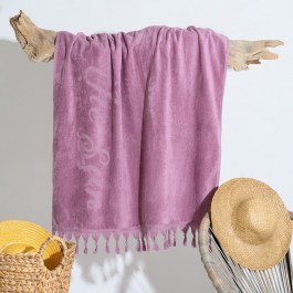 Πετσέτα Θαλάσσης Beatles Plum Melinen PLUM