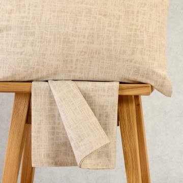 Κατωσέντονο Milan Με Λάστιχο (Σετ 2τμχ) Beige Melinen
