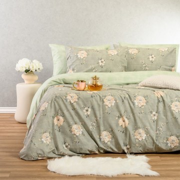 Σεντόνια Gianna (Σετ 3τμχ) Grey-Aqua Melinen