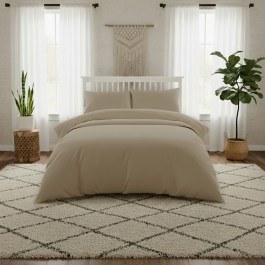 Bedsheet Lavish Satin Fitted Beige Melinen BEIGE