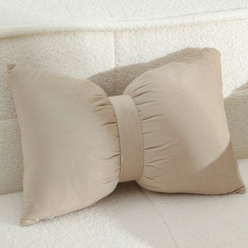 Μαξιλάρι Διακοσμητικό (Με Γέμιση) Bow Beige Melinen