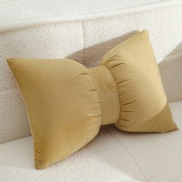 Μαξιλάρι Διακοσμητικό (Με Γέμιση) Bow Mustard Melinen MUSTARD