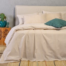 Σεντόνια Maverick Με Λάστιχο (Σετ 3τμχ) Beige Melinen BEIGE