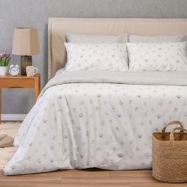 Παπλωματοθήκη Spring Light Grey Melinen LIGHT GREY