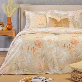 Παπλωματοθήκη Anabelle Beige Melinen BEIGE