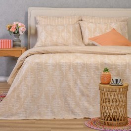 Παπλωματοθήκη Kai Beige Melinen BEIGE