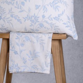 Fitted Bed Sheet Sienna With Pillowcase (Set 2pcs) Blue Melinen BLUE