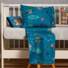 Baby Duvet Cover Interstellar Petrol Melinen PETROL