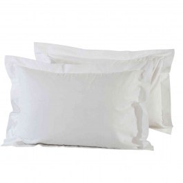 Μαξιλαροθήκες Σετ 2τμχ 1001 Best Colors White Das Home WHITE