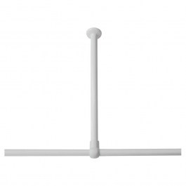 Στήριγμα Οροφής Για Γωνιακό Βραχίονα Μπάνιου 276668610 60x2,8cm White Sealskin WHITE