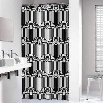 Shower Curtain Brave Βlack Sealskin