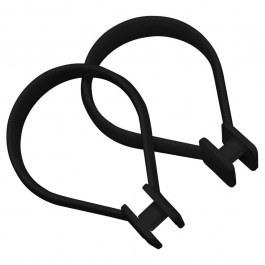 Κρίκοι Κουρτίνας Μπάνιου Beauty (Σετ 12τμχ) Black Sealskin BLACK