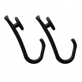 Κρίκοι Κουρτίνας Μπάνιου Easy Roll Hooks (Σετ 12τμχ) Black Sealskin BLACK