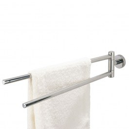 Bathroom Hanger Boston 308730346 With Two Arms 51x5x9,5cm Polished Stainless Steel Tiger STEEL