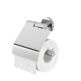 Toilet Paper Holder Boston 309130346 With Cover 6,3x13,7x14cm Polished Stainless Steel Tiger STEEL