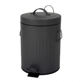 Trash Can DS-8999S10 5L Μεταλλικός Soft Close Dark Grey MRShome GREY