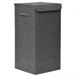 Laundry Basket Foldable DS-2699000 Made Of MDF With Fabric Covering 35x35x60 Grey MRShome GREY