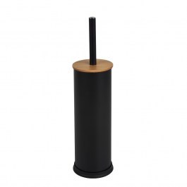 Toilet Brush DS-8935B06 With Bamboo Lid 10x39cm Black MRShome BLACK
