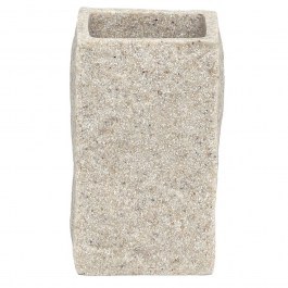 Toothbrush Glass DS-8892L01 6,5x10,5cm Beige MRShome BEIGE