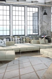 Carpet Luxury 210 Ivory-Taupe Kayoom IVORY