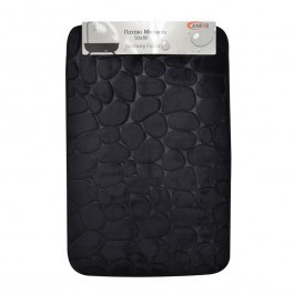 Πατάκι Μπάνιου Memory Foam 807840 80x50cm Black Ankor BLACK