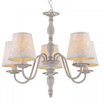Ceiling Illuminant Textile & Crystal Dl9505Pwb White