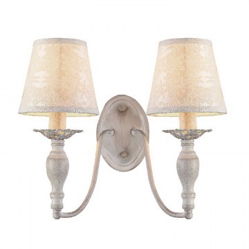 Wall Illuminant Textile & Crystal Dl9502Wwb White