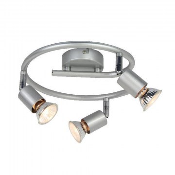 Φωτιστικό Οροφής - Σποτ Ροζέτα MC634SL3G 3ΧGU10 Trinity Silver Aca Decor