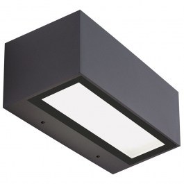 Φωτιστικό Τοίχου - Απλίκα Up&Down E261 Με Οπάλ Diffuser Led 3000K 2x13W Dark Grey DARK GREY