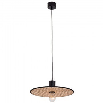 Ceiling Lamp 22173 D40x10cm 1xE27 20W Brown-Black