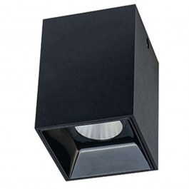 Ceiling Lamp - Spot S069 7,5x7,5x9,5cm Led 750Lm 10W 3000K Black BLACK