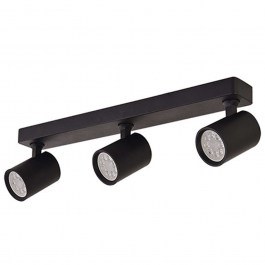 Ceiling Lamp - Spot S106 45x6x11,8cm 3xGU10 35W Black BLACK