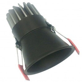 Σποτ Χωνευτό S076 Φ7,5x9,8cm Led 800Lm 10W 3000K Black BLACK