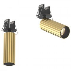 Σποτ Χωνευτό S117 Φ4,5x12cm Led 580Lm 7W 3000K Brass