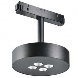 Σποτ Μαγνητικής Ράγας 20177 Φ12x11cm Led 1320Lm 12W 3000K Black BLACK