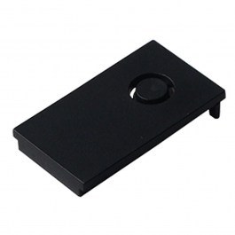 Τάπα Μαγνητικής Ράγας Trimless 48V 2099-B 2,3x5,4cm Black BLACK