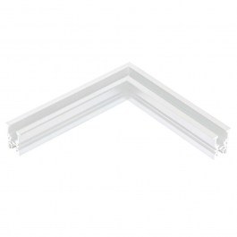 Σύνδεσμος Γωνιακός Οριζόντιος Χωνευτής Ράγας 48V 2084W-C2 5,6x5,6cm White WHITE