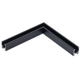 Σύνδεσμος Γωνιακός Οριζόντιος Μαγνητικής  Ράγας Οροφής 48V 2085B-C2 5x5cm Black BLACK