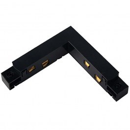 Σύνδεσμος Εύκαμπτος Μαγνητικής Ράγας 48V 20104 10,5x10,5x2,3cm Black BLACK