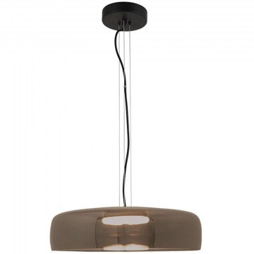 Pendant Lamp 23053 D42x13cm Led 1554lm 15W 3000K Black-Smoke
